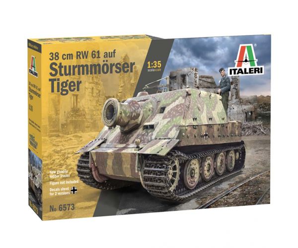 Italeri 1/35 38 cm RW 61 auf STURMMORSER TIGER tank makett