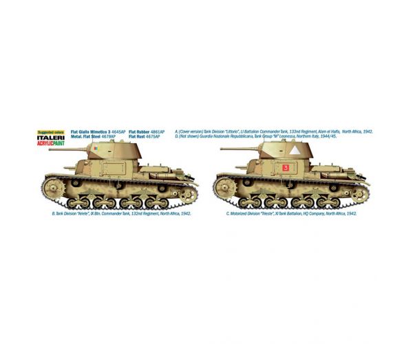 Italeri 1/35 Carro Armato M14/41 I Serie harckocsi makett