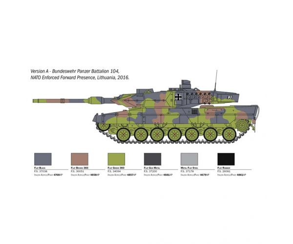 Italeri 1/35 Leopard 2A6 tank makett
