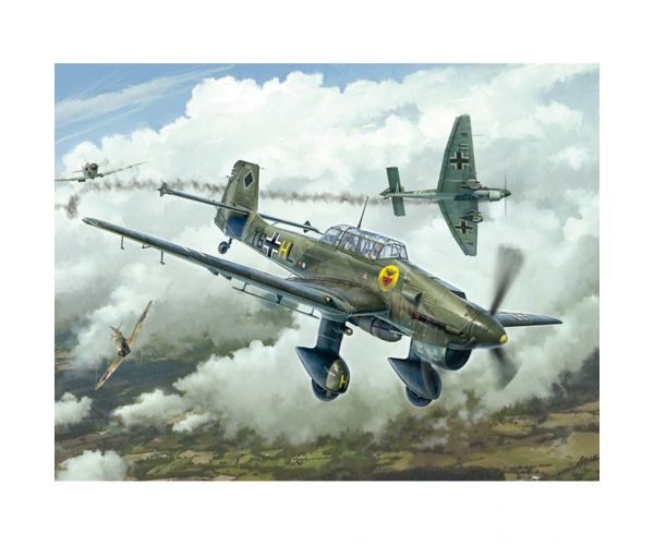 Italeri 1/48 Junkers Ju 87B Stuka repülőgép makett