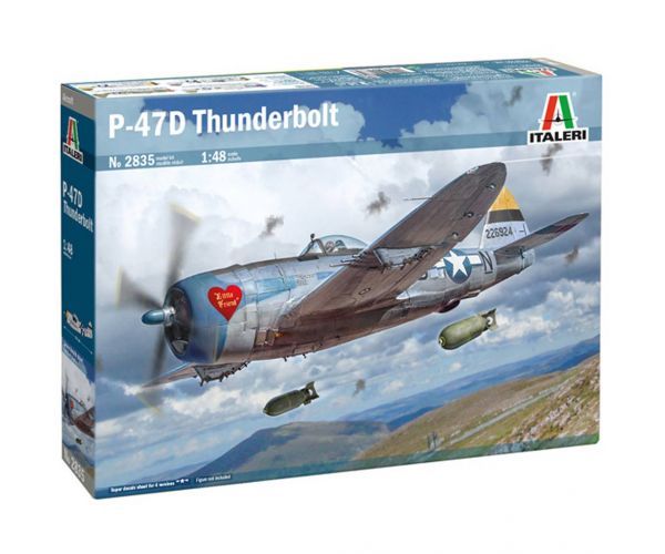 Italeri 1/48 P-47D Thunderbolt repülőgép makett