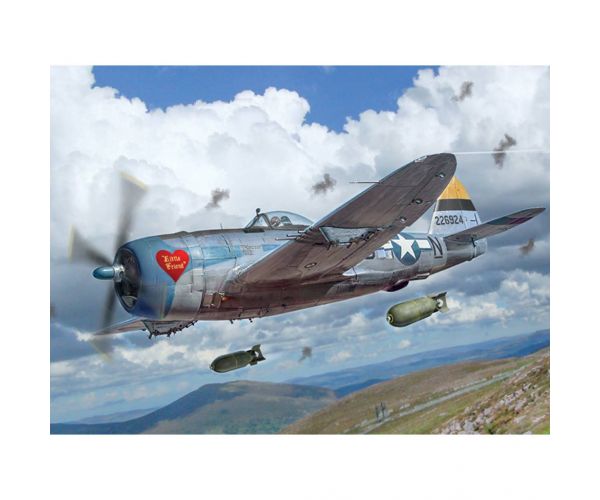Italeri 1/48 P-47D Thunderbolt repülőgép makett