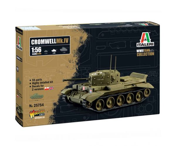 Italeri 1/56 Cromwell Mk. IV tank makett