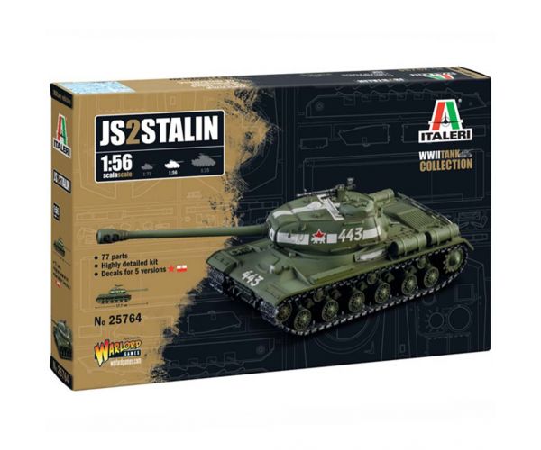 Italeri 1/56 JS2 Stalin tank makett