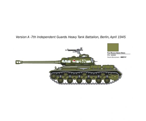 Italeri 1/56 JS2 Stalin tank makett