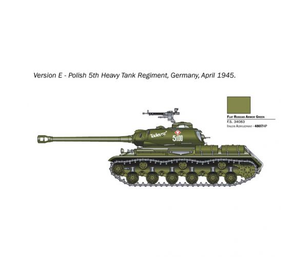Italeri 1/56 JS2 Stalin tank makett