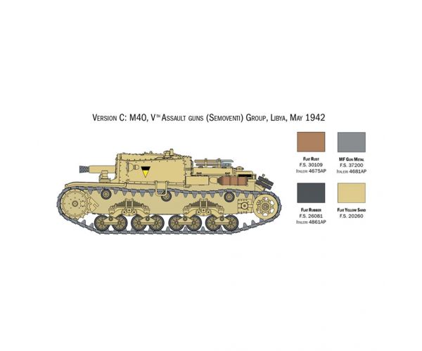 Italeri 1/56 Italian Tanks & Semoventi tank makett