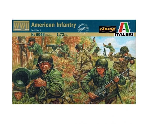 Italeri 1/72 American Infantry WWII. katona figurák makett