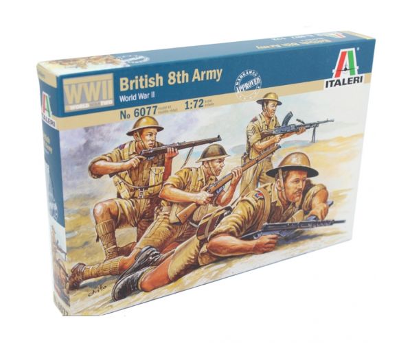 Italeri 1/72 British 8th Army Brit katonai figurák makett