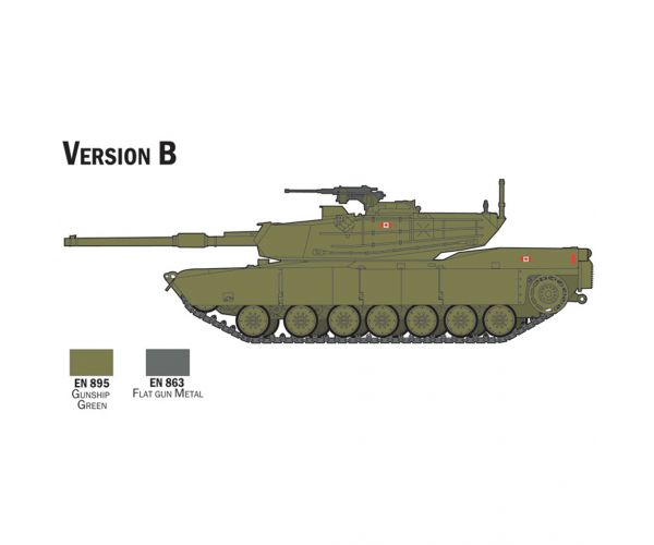 Italeri 1/72 M1 Abrams tank makett szett