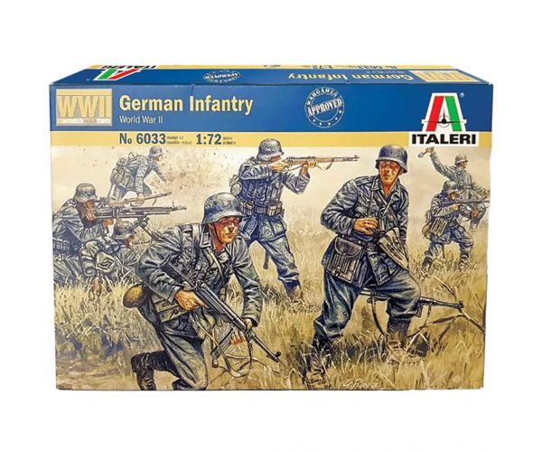 Italeri 1/72 German Infantry Német katonai figurák makett