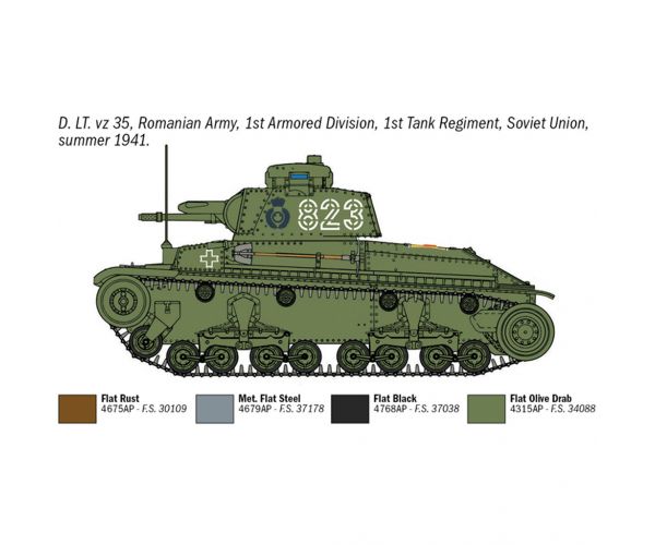 Italeri 1/72 Pz. Kpfw. 35(t) tank makett