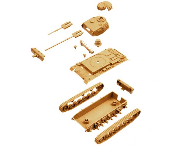 Italeri 1/72 Pz.Kpfw. III Ausf. J tank 2db-os makett szett