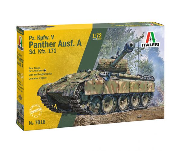 Italeri 1/72 Pz. Kpfw. V Panther Ausf. A Párduc tank makett