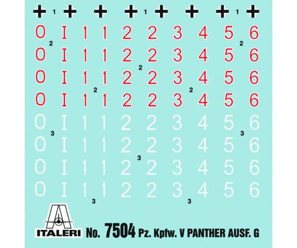 Italeri 1/72 Pz. Kpfw. V Panther Ausf. G Párduc tank 2db-os makett szett