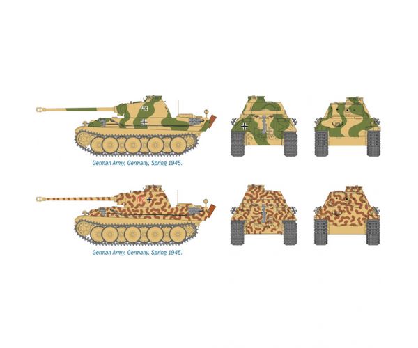Italeri 1/72 Pz. Kpfw. V Panther Ausf. G Párduc tank 2db-os makett szett