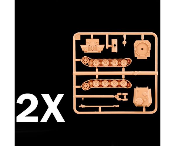 Italeri 1/72 Pz. Kpfw. V Panther Ausf. G Párduc tank 2db-os makett szett