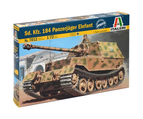 Italeri 1/72 Sd. Kfz. 184 Panzerjäger Elefánt harckocsiromboló tank makett