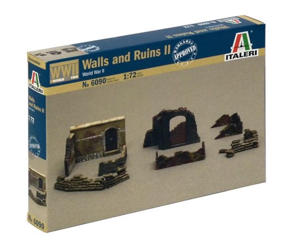 Italeri 1/72 Falak és romok dioráma szett