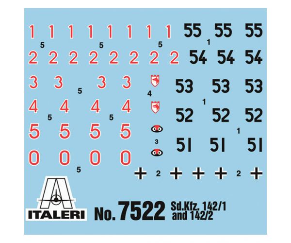 Italeri 1/72 Sturmgeschütz III rohamlöveg 2db-os makett szett