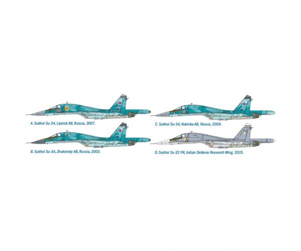 Italeri 1/72 Sukhoi Su-34/Su-32 FN vadászbombázó repülőgép makett