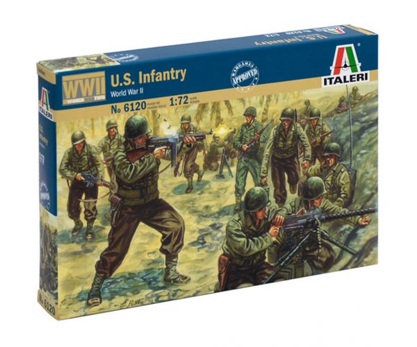 Italeri 1/72 U.S. Infantry WWII. amerikai katonák figura makett