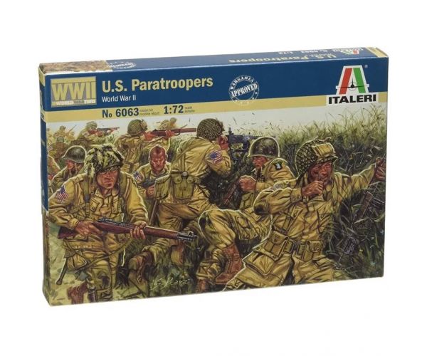 Italeri 1/72 U.S. Paratroopers katonai figurák makett