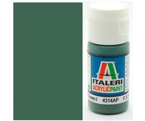 Italeri Flat Medium Green (4314AP) - Matt közép zöld makett festék 20ml