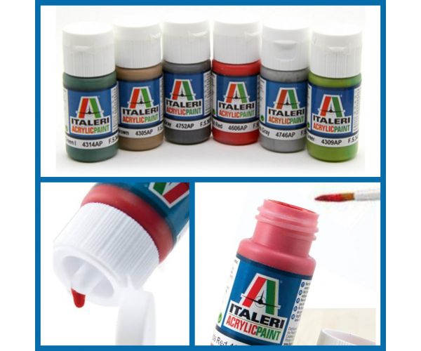 Italeri Gloss Black (4695AP) - Fényes fekete makett festék 20ml