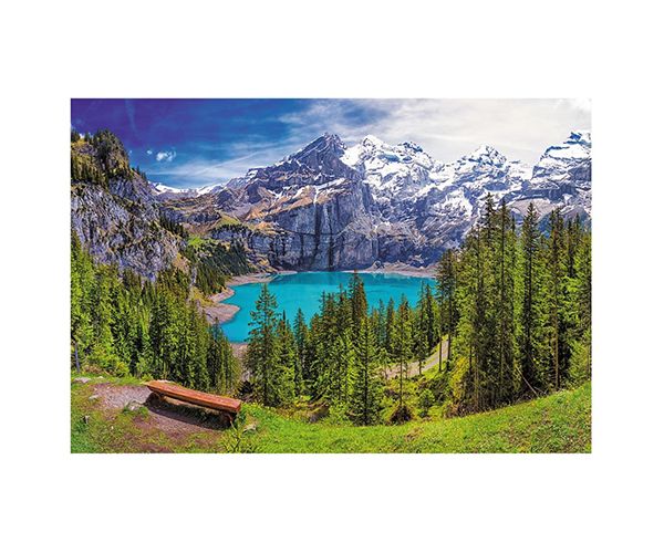 Oeschinen-tó Alpok, Svájc 1500db-os prémium puzzle - Trefl