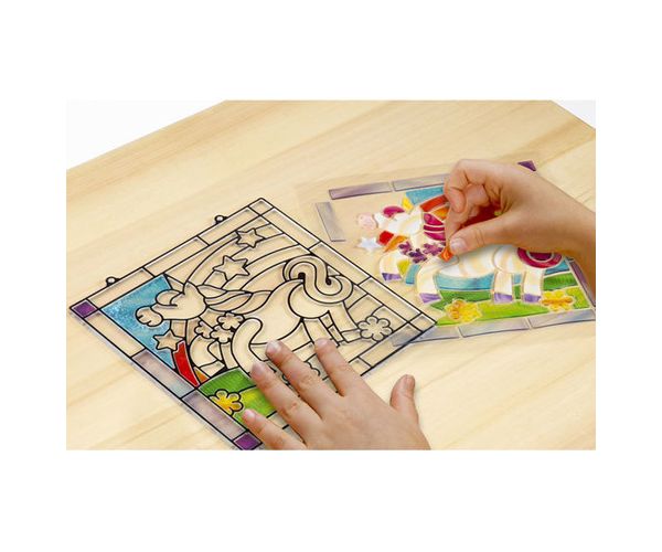 Unikornis ólomüveg képkészítő készlet - Melissa & Doug