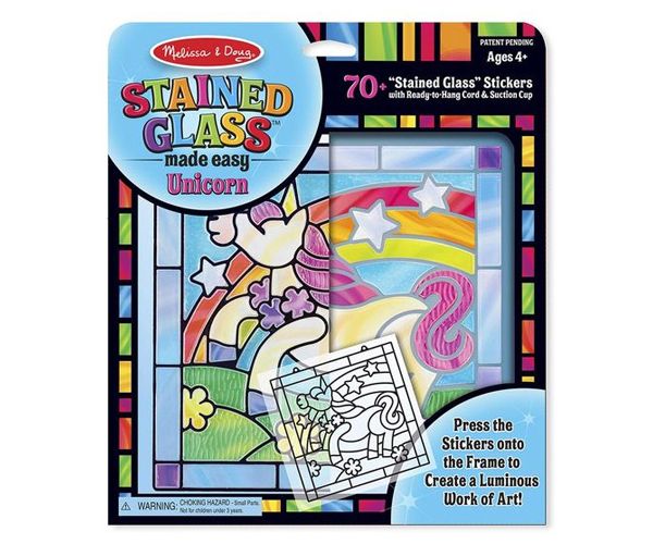 Unikornis ólomüveg képkészítő készlet - Melissa & Doug