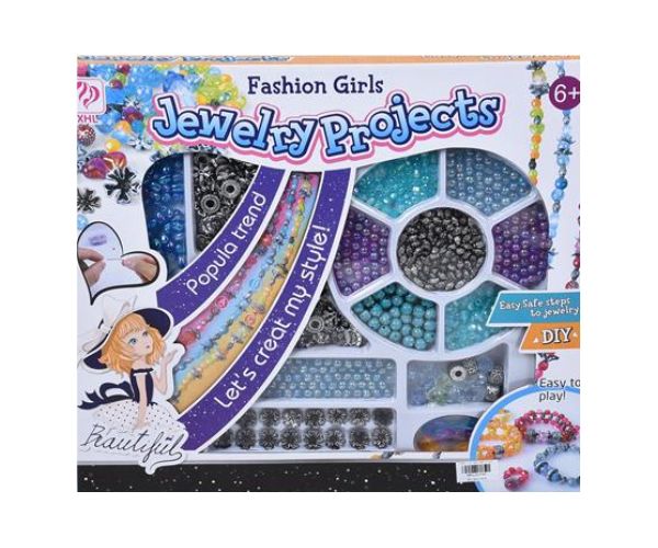 Jewelry Projects: DIY Nagy ékszerkészítő szett kékes színekkel 200+ gyönggyel