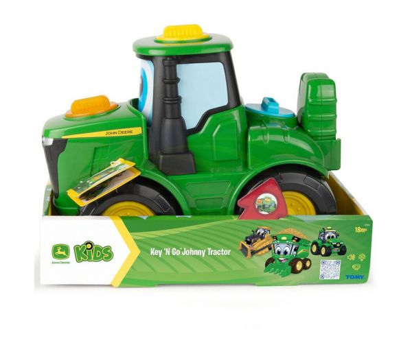 John Deere: Key 'n Go Johnny traktor indítókulccsal és mozgó funkcióval