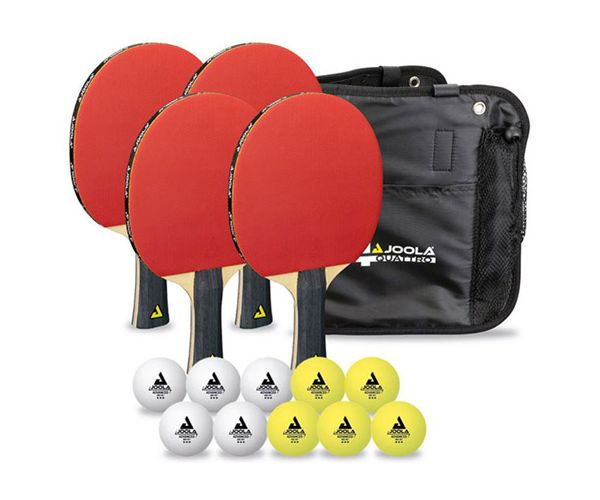 Joola Quattro pingpong ütő és labda szett tárolóban - Spartan