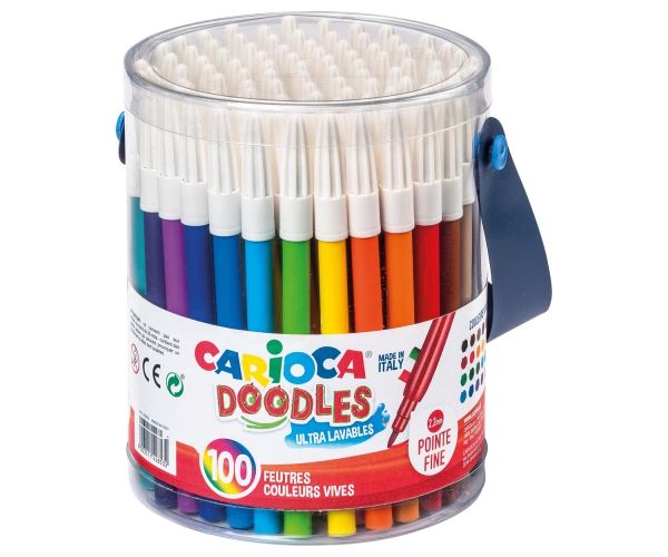 Joy 100cdb-os színes filctoll szett vödörben - Carioca