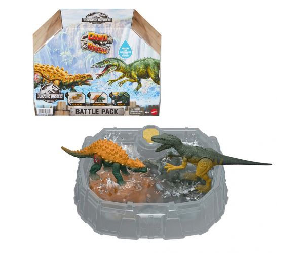 Jurassic World: Dino Reveal Battle Pack csomag 2db dinóval - Mattel