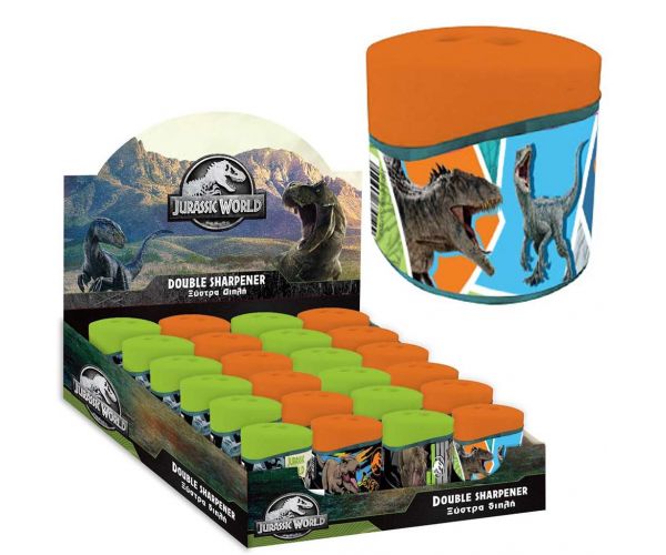 Jurassic World: Velociraptor kétlyukú tartályos hegyező 1db