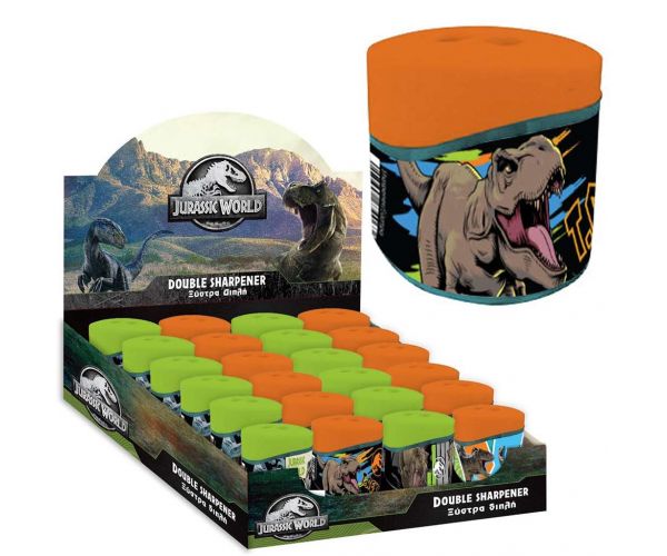 Jurassic World: T-Rex kétlyukú tartályos hegyező 1db
