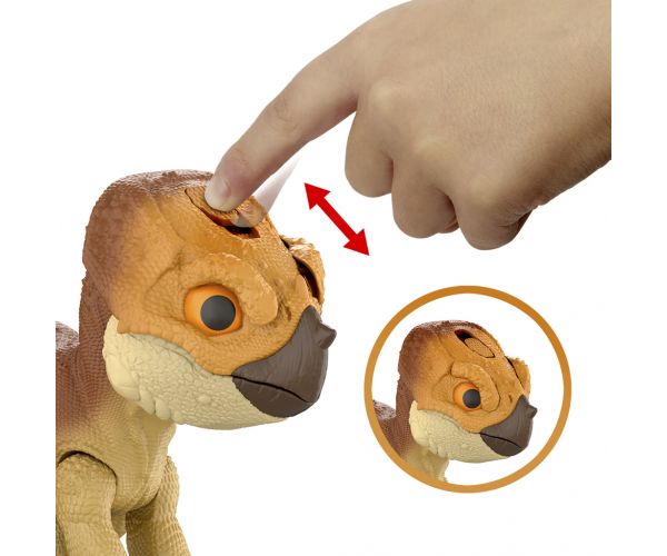 Jurassic World: Újjászületés - Aquilops Dolores interaktív dinoszaurusz figura - Mattel