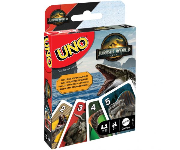 Jurassic World: Újjászületés UNO kártyajáték - Mattel