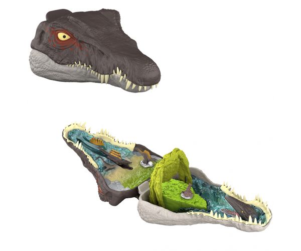 Jurassic World: Újjászületés Micro Adventures Spinosaurus mini játékszett - Mattel