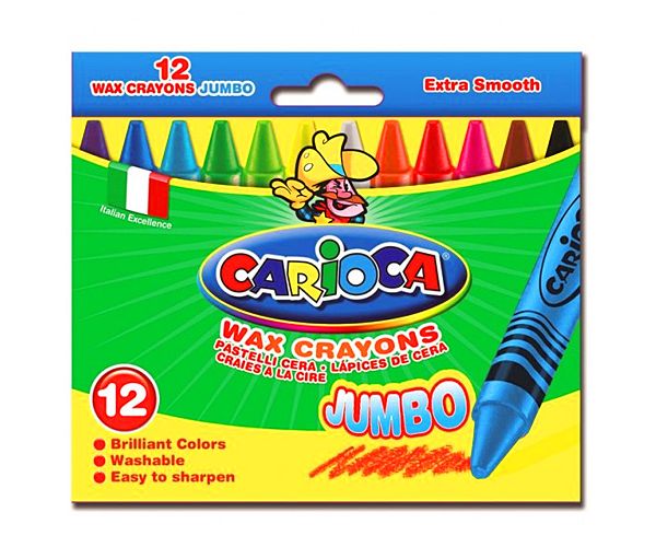Jumbo zsírkréta készlet 12db - Carioca