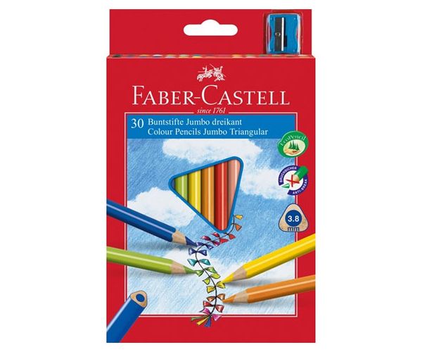 Faber-Castell: Junior színes ceruza 30db-os hegyezővel