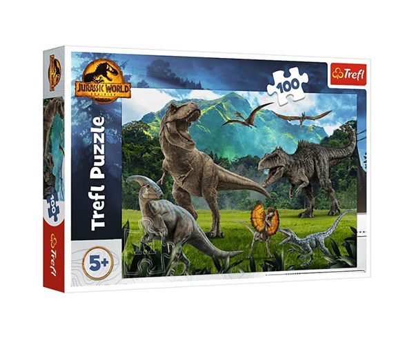 Jurassic World: A Jurassic Park dinoszauruszai 100db-os puzzle - Trefl