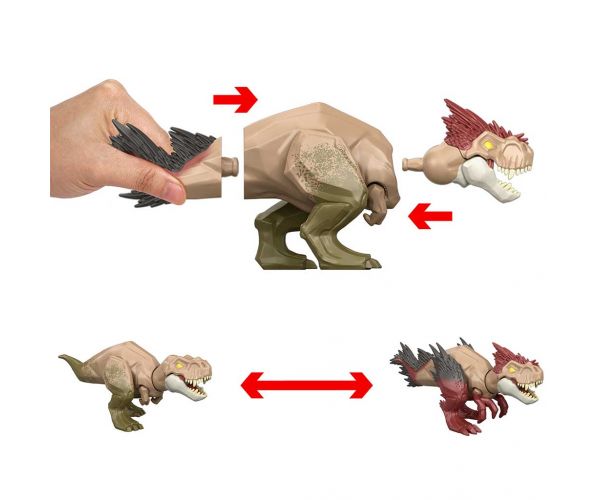 Jurassic World: Mayhem Mix-Ups DIY Mutáns dinó T-Rex - Mattel