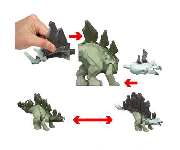 Jurassic World: Mayhem Mix-Ups DIY Mutáns dinó Stegosaurus - Mattel