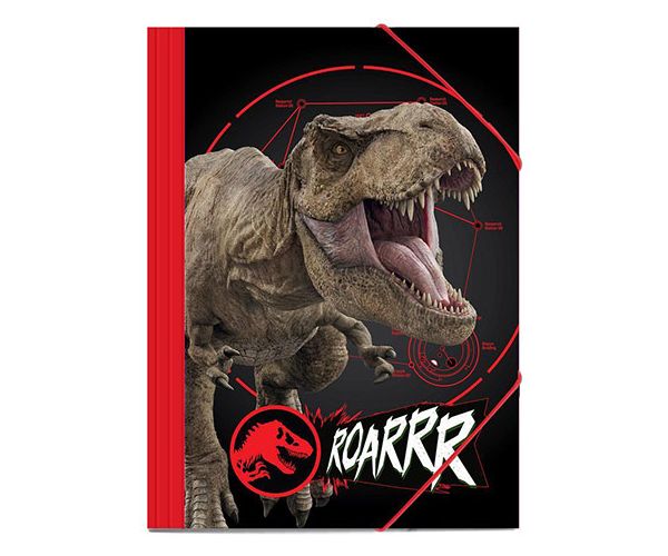 Jurassic World gumis mappa 25x35cm