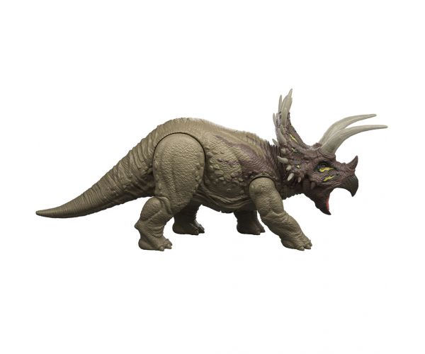 Jurassic World: Triceratops támadó dinó hanggal és fénnyel – Mattel