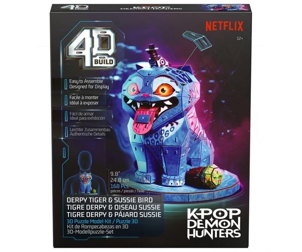 K-Pop Demon Hunters – Derpy tigris és Sussie madár 4D puzzle - Spin Master